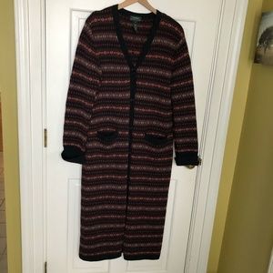 RALPH LAUREN Full Length LambsWool Sweater Sz L